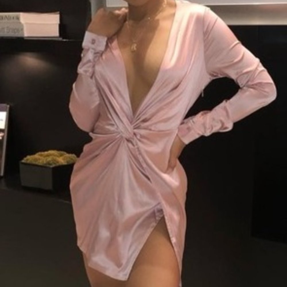 Plunging Neckline Dress